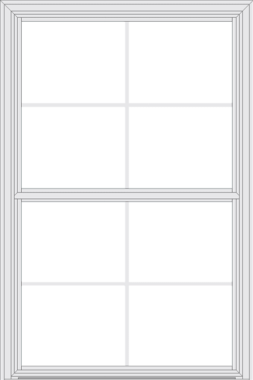 double hung window with cottage grids
