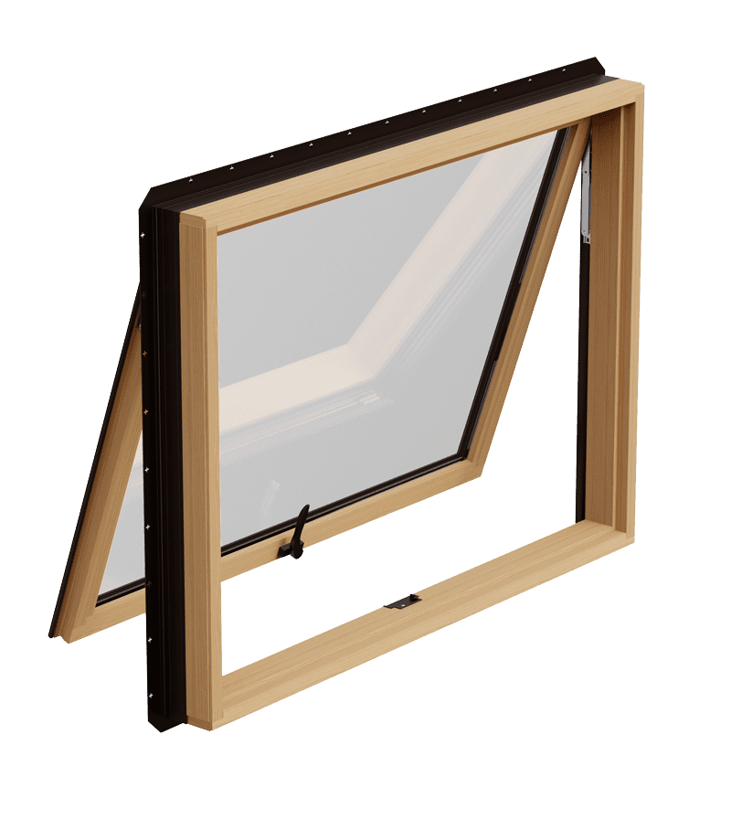 Push-out Awning with wood frame