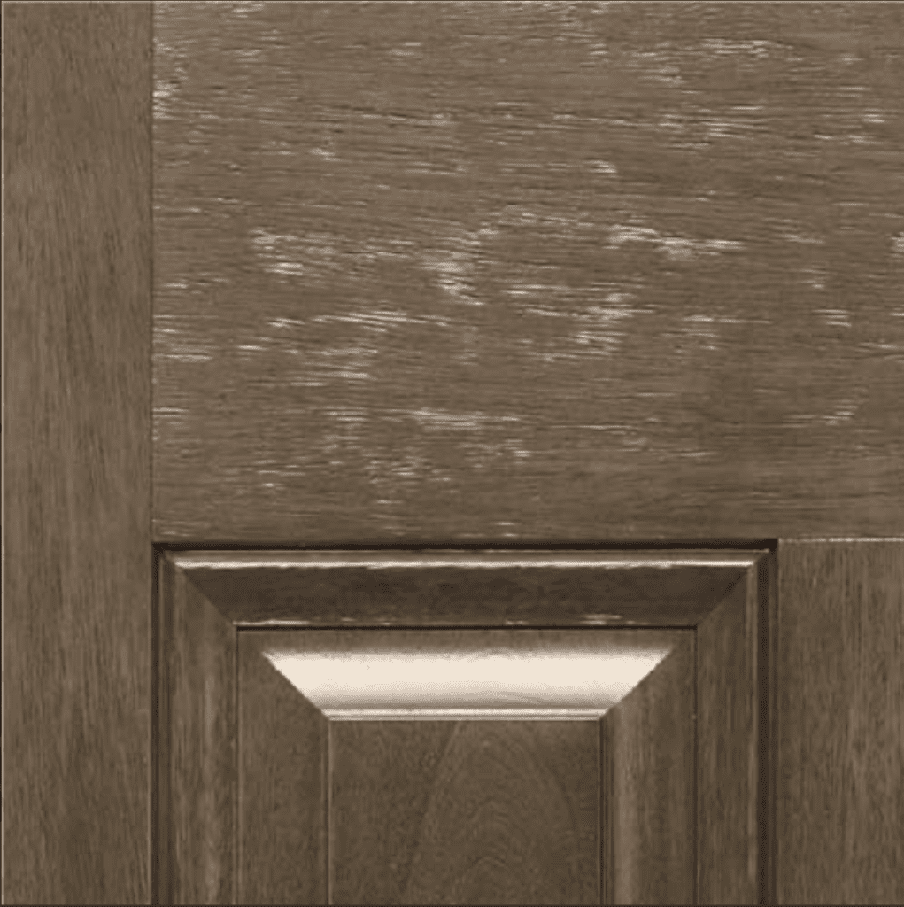Stained wood door