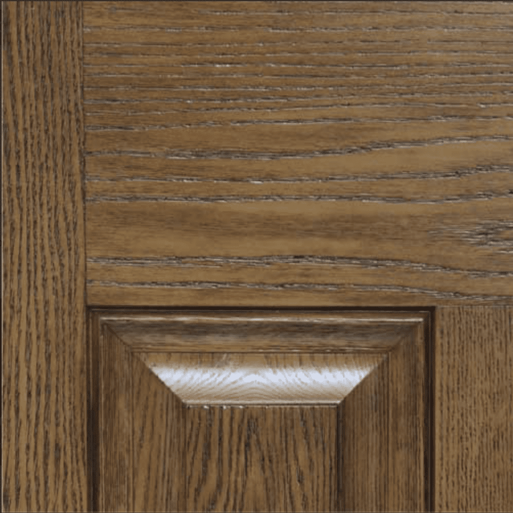 brown stain on door