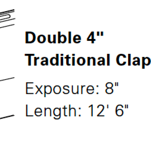 Double traditional clapboard