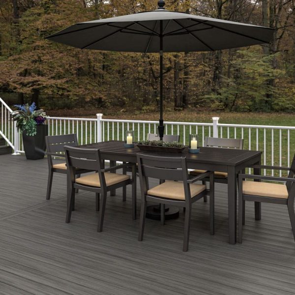 dark deck with porch attached