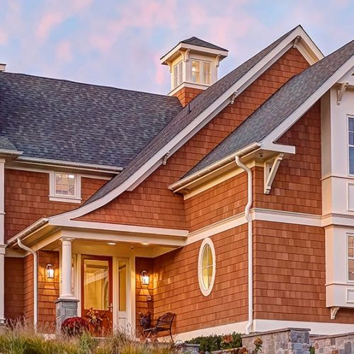 Rustic House with new roof