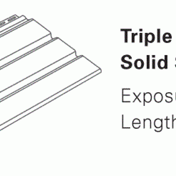 Triple 4" Solid Soffit