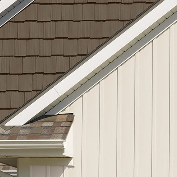 White vertical siding