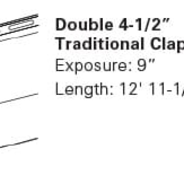 Double 4.5 traditional clapboard