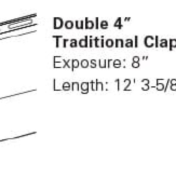 Double 4 Traditional Clapboard